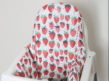 Load image into Gallery viewer, IKEA Antilop Highchair Strawberry Heart Cushion Cover
