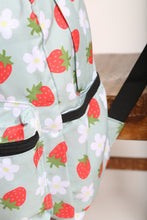 Load image into Gallery viewer, Personalised Strawberry Daisy Patterned Children&#39;s Backpack
