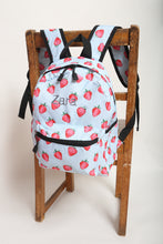 Load image into Gallery viewer, Personalised Strawberry Patterned Children&#39;s Backpack
