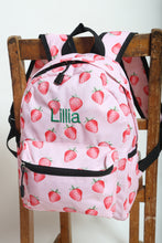 Load image into Gallery viewer, Personalised Strawberry Patterned Children&#39;s Backpack
