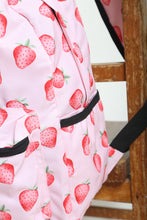 Load image into Gallery viewer, Personalised Strawberry Patterned Children&#39;s Backpack
