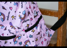 Load image into Gallery viewer, Personalised Unicorn Patterned Children&#39;s Backpack
