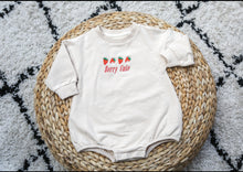 Load image into Gallery viewer, Personalised Berry Cute Strawberry Romper and Lounge Set
